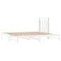 Dormeuse Estraibile Bianca 2x(90x200) cm Legno Massello di Pino Dormeuse Estraibile Bianca 2x(90x200) cm Legno Massello di Pino