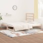 Dormeuse Estraibile 2x(90x190) cm Legno Massello di Pino Dormeuse Estraibile 2x(90x190) cm Legno Massello di Pino