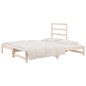 Dormeuse Estraibile 2x(90x190) cm Legno Massello di Pino Dormeuse Estraibile 2x(90x190) cm Legno Massello di Pino