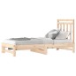 Dormeuse Estraibile 2x(90x190) cm Legno Massello di Pino Dormeuse Estraibile 2x(90x190) cm Legno Massello di Pino