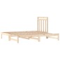 Dormeuse Estraibile 2x(90x190) cm Legno Massello di Pino Dormeuse Estraibile 2x(90x190) cm Legno Massello di Pino
