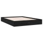Giroletto Nero in Legno Massello 150x200 cm 5FT King Size Giroletto Nero in Legno Massello 150x200 cm 5FT King Size