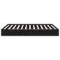 Giroletto Nero in Legno Massello 150x200 cm 5FT King Size Giroletto Nero in Legno Massello 150x200 cm 5FT King Size
