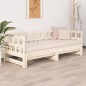 Dormeuse Estraibile in Legno Massello di Pino 2x(90x190) cm Dormeuse Estraibile in Legno Massello di Pino 2x(90x190) cm