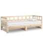 Dormeuse Estraibile in Legno Massello di Pino 2x(90x190) cm Dormeuse Estraibile in Legno Massello di Pino 2x(90x190) cm