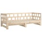 Dormeuse Estraibile in Legno Massello di Pino 2x(90x190) cm Dormeuse Estraibile in Legno Massello di Pino 2x(90x190) cm