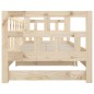 Dormeuse Estraibile in Legno Massello di Pino 2x(90x190) cm Dormeuse Estraibile in Legno Massello di Pino 2x(90x190) cm
