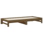 Dormeuse Estraibile Miele 2x(90x200) cm Legno Massello di Pino Dormeuse Estraibile Miele 2x(90x200) cm Legno Massello di Pino