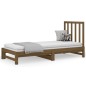 Dormeuse Estraibile Miele 2x(90x190) cm Legno Massello di Pino Dormeuse Estraibile Miele 2x(90x190) cm Legno Massello di Pino