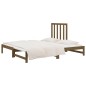 Dormeuse Estraibile Miele 2x(90x190) cm Legno Massello di Pino Dormeuse Estraibile Miele 2x(90x190) cm Legno Massello di Pino