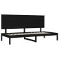 Dormeuse Nera 90x200 cm in Legno Massello di Pino