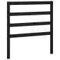 Dormeuse Estraibile Nera 2x(90x200) cm Legno Massello di Pino