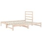 Dormeuse Estraibile 2x(90x200) cm Legno Massello di Pino Dormeuse Estraibile 2x(90x200) cm Legno Massello di Pino