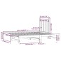 Dormeuse Estraibile Nera 2x(90x200) cm Legno Massello di Pino Dormeuse Estraibile Nera 2x(90x200) cm Legno Massello di Pino