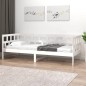 Dormeuse Bianca in Legno Massello di Pino 80x200 cm Dormeuse Bianca in Legno Massello di Pino 80x200 cm