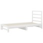 Dormeuse Estraibile Bianca 2x(90x200) cm Legno Massello di Pino Dormeuse Estraibile Bianca 2x(90x200) cm Legno Massello di Pino