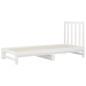 Dormeuse Estraibile Bianca 2x(90x200) cm Legno Massello di Pino Dormeuse Estraibile Bianca 2x(90x200) cm Legno Massello di Pino