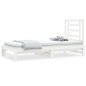 Dormeuse Estraibile Bianca 2x(90x200) cm Legno Massello di Pino Dormeuse Estraibile Bianca 2x(90x200) cm Legno Massello di Pino