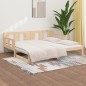 Dormeuse Estraibile in Legno Massello di Pino 2x(90x200) cm Dormeuse Estraibile in Legno Massello di Pino 2x(90x200) cm