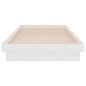 Giroletto Bianco in Legno Massello 90x200 cm Giroletto Bianco in Legno Massello 90x200 cm