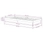 Giroletto Bianco in Legno Massello 90x200 cm Giroletto Bianco in Legno Massello 90x200 cm
