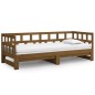 Dormeuse Estraibile Miele Legno Massello di Pino 2x(90x200) cm Dormeuse Estraibile Miele Legno Massello di Pino 2x(90x200) cm