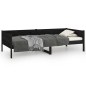 Dormeuse Nera in Legno Massello di Pino 90x190 cm Dormeuse Nera in Legno Massello di Pino 90x190 cm