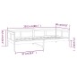 Dormeuse Bianca in Legno Massello di Pino 80x200 cm Dormeuse Bianca in Legno Massello di Pino 80x200 cm
