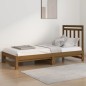Dormeuse Estraibile Miele 2x(90x200) cm Legno Massello di Pino