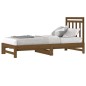 Dormeuse Estraibile Miele 2x(90x200) cm Legno Massello di Pino
