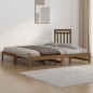 Dormeuse Estraibile Miele 2x(90x200) cm Legno Massello di Pino