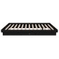 Giroletto Nero in Legno Massello 120x190 cm 4FT Small Double