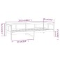Dormeuse in Legno Massello di Pino 80x200 cm Dormeuse in Legno Massello di Pino 80x200 cm