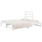 Dormeuse Estraibile Bianca 2x(90x190) cm Legno Massello di Pino Dormeuse Estraibile Bianca 2x(90x190) cm Legno Massello di Pino