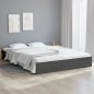 Giroletto Grigio in Legno Massello 150x200 cm 5FT King Size