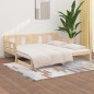 Dormeuse Estraibile in Legno Massello di Pino 2x(90x190) cm Dormeuse Estraibile in Legno Massello di Pino 2x(90x190) cm