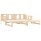 Dormeuse Estraibile in Legno Massello di Pino 2x(90x190) cm Dormeuse Estraibile in Legno Massello di Pino 2x(90x190) cm