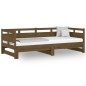 Dormeuse Estraibile Miele Legno Massello di Pino 2x(90x190) cm Dormeuse Estraibile Miele Legno Massello di Pino 2x(90x190) cm