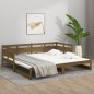 Dormeuse Estraibile Miele Legno Massello di Pino 2x(90x190) cm Dormeuse Estraibile Miele Legno Massello di Pino 2x(90x190) cm