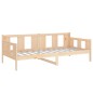 Dormeuse in Legno Massello di Pino 90x200 cm Dormeuse in Legno Massello di Pino 90x200 cm
