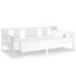 Dormeuse Bianca in Legno Massello di Pino 90x190 cm Dormeuse Bianca in Legno Massello di Pino 90x190 cm