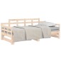 Dormeuse Estraibile in Legno Massello di Pino 2x(80x200) cm Dormeuse Estraibile in Legno Massello di Pino 2x(80x200) cm