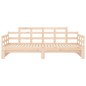 Dormeuse Estraibile in Legno Massello di Pino 2x(80x200) cm Dormeuse Estraibile in Legno Massello di Pino 2x(80x200) cm