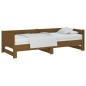 Dormeuse Estraibile Miele Legno Massello di Pino 2x(90x200) cm