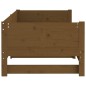 Dormeuse Estraibile Miele Legno Massello di Pino 2x(90x200) cm