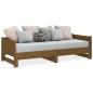 Dormeuse Estraibile Miele Legno Massello di Pino 2x(80x200) cm Dormeuse Estraibile Miele Legno Massello di Pino 2x(80x200) cm