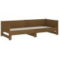 Dormeuse Estraibile Miele Legno Massello di Pino 2x(80x200) cm Dormeuse Estraibile Miele Legno Massello di Pino 2x(80x200) cm