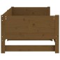 Dormeuse Estraibile Miele Legno Massello di Pino 2x(80x200) cm Dormeuse Estraibile Miele Legno Massello di Pino 2x(80x200) cm