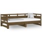 Dormeuse Estraibile Miele Legno Massello di Pino 2x(90x200) cm Dormeuse Estraibile Miele Legno Massello di Pino 2x(90x200) cm