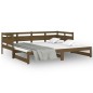 Dormeuse Estraibile Miele Legno Massello di Pino 2x(90x200) cm Dormeuse Estraibile Miele Legno Massello di Pino 2x(90x200) cm